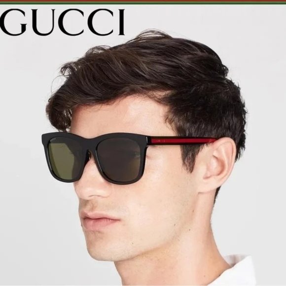 GUCCI Tortoise Square Unisex Authentic Sunglasses GG0057SK - NEW - Picture 5 of 12